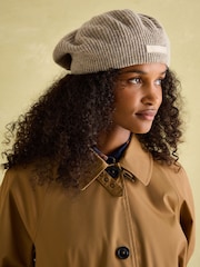 Joules Epwell Brown Waterproof Belted Trench Coat - Image 3 of 10