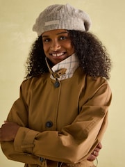 Joules Epwell Brown Waterproof Belted Trench Coat - Image 5 of 10