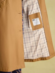Joules Epwell Brown Waterproof Belted Trench Coat - Image 8 of 10