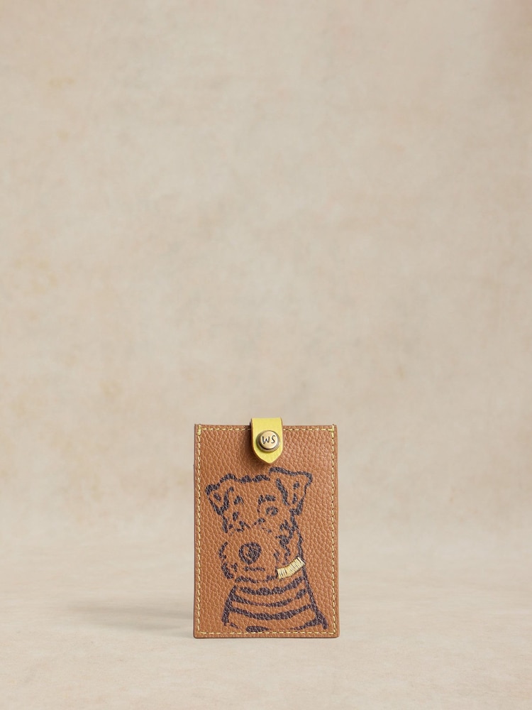 White Stuff Brown Pet Pals Card Holder - Image 1 of 3