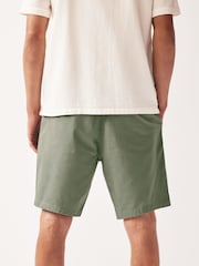Sage Green Straight Fit Stretch Chinos Shorts - Image 5 of 9