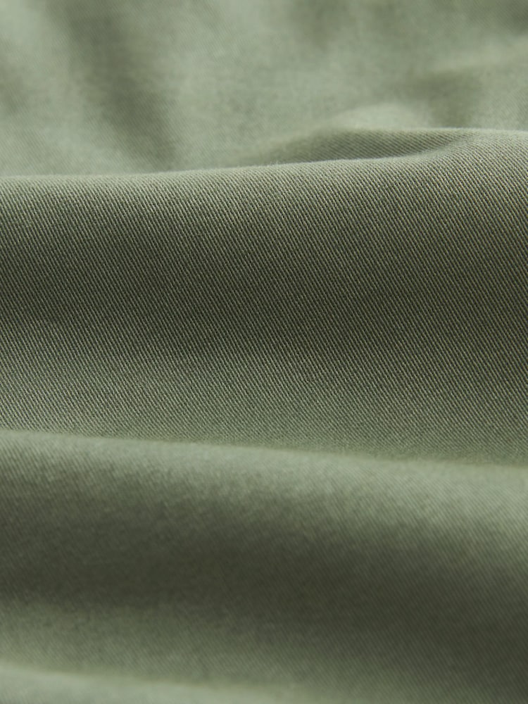 Sage Green Straight Fit Stretch Chinos Shorts - Image 9 of 9