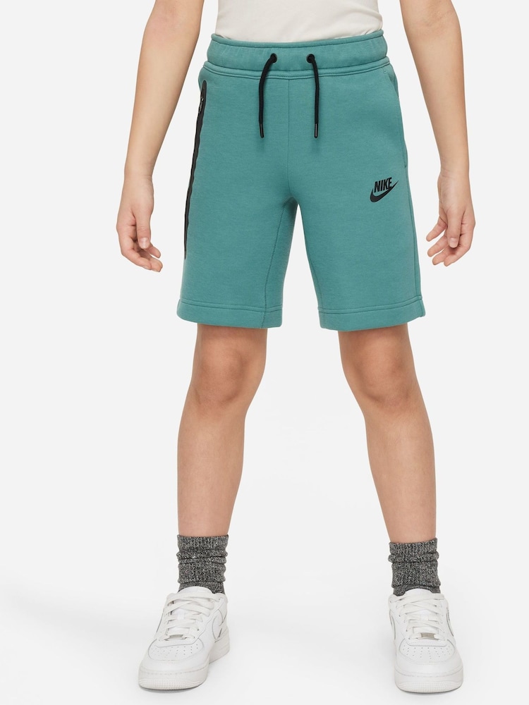 Nike Green Tech Fleece Shorts - Image 1 of 7