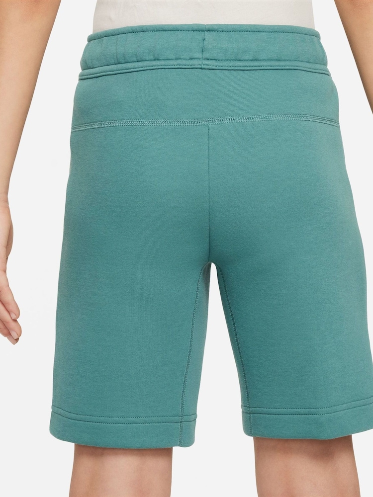 Nike Green Tech Fleece Shorts - Image 2 of 7