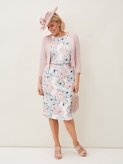 Phase Eight Pink Salma Lightweight Knitted Jacket - Image 5 of 6