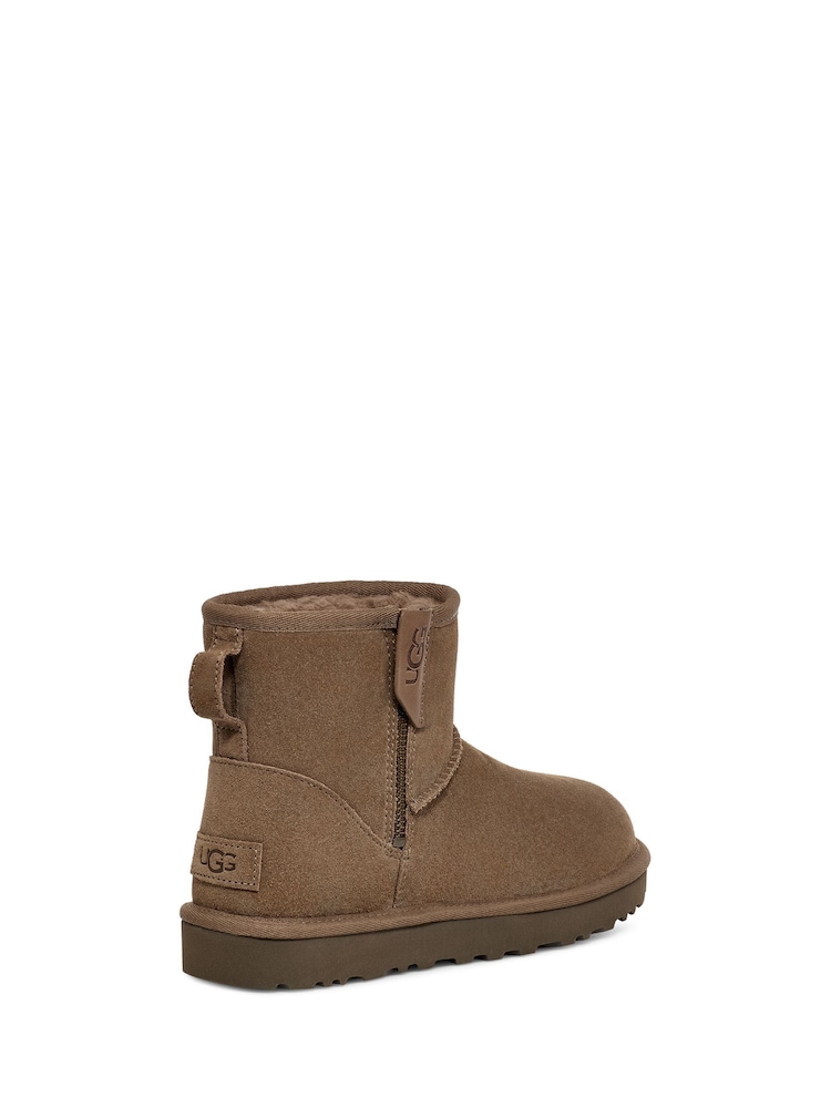 UGG Natural Classic Mini Bailey Zip Boots - Image 2 of 6