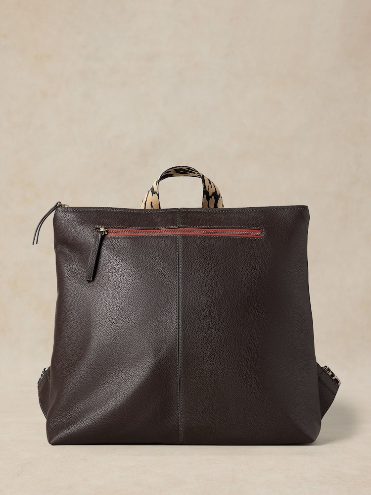 White Stuff Brown Meadow  Leather Backpack - Image 1 of 4