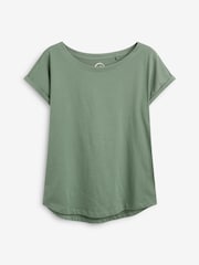 Grey/White/Black/Navy Blue/Khaki Green Cap Sleeve T-Shirts 5 Pack - Image 10 of 14