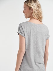 Grey/White/Black/Navy Blue/Khaki Green Cap Sleeve T-Shirts 5 Pack - Image 5 of 14