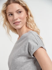 Grey/White/Black/Navy Blue/Khaki Green Cap Sleeve T-Shirts 5 Pack - Image 7 of 14