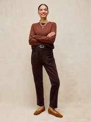 White Stuff Brown Twister Cord Trousers - Image 3 of 6