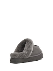 UGG Grey Disquette Flatform Slippers - Image 4 of 6