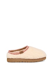 UGG Natural Natural Tasmin Maxi Curly Fleece Slippers - Image 1 of 7