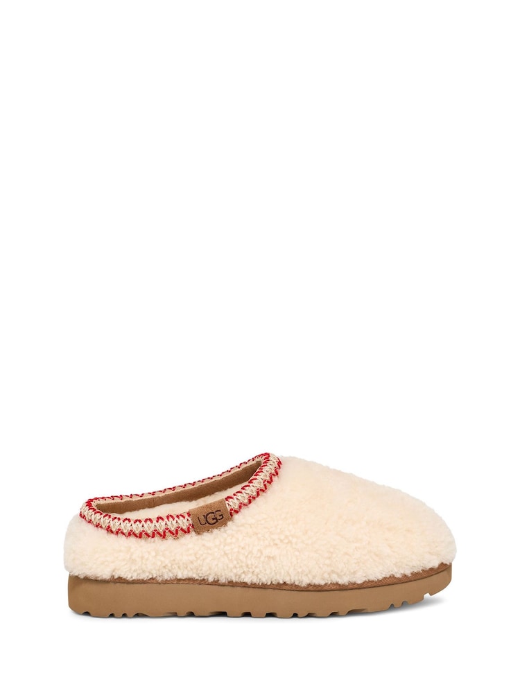 UGG Natural Natural Tasmin Maxi Curly Fleece Slippers - Image 1 of 7