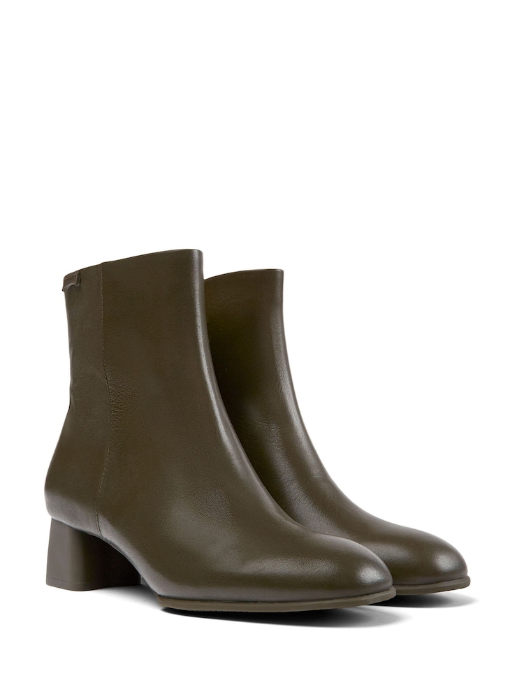 Camper Women Green Katie Mid Leather Boots - Image 2 of 5 Camper Women Green Katie Mid Leather Boots - Image 2 of 5