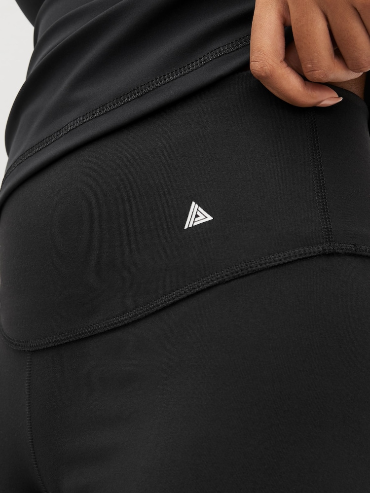 Black - Next Active Sports Tummy Control High Waisted Dry Tech Full Length Sculpting Leggings - Image 3 of 3 Black - Next Active Sports Tummy Control High Waisted Dry Tech Full Length Sculpting Leggings - Image 3 of 3