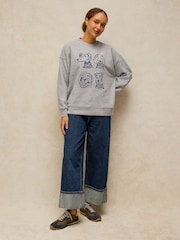 White Stuff Grey Cleo Graphic Sweatshirt - Image 4 of 6