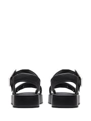 Clarks Black Leather Alda Strap Sandals - Image 5 of 7
