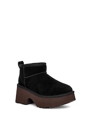 UGG Black Classic Ultra Mini New Heights Boots - Image 3 of 6