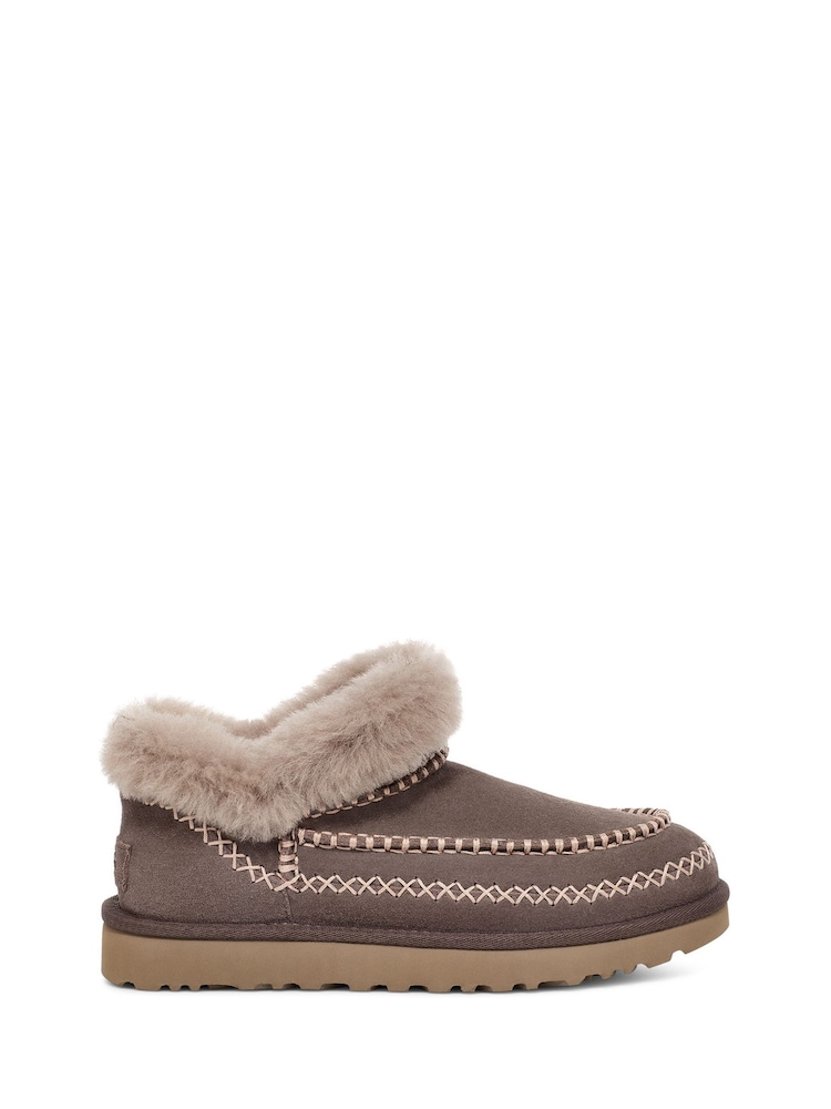 UGG Brown Classic Ultra Mini Alpine Boots - Image 1 of 6