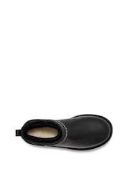 UGG Black Classic Ultra Mini Leather Boots - Image 6 of 6