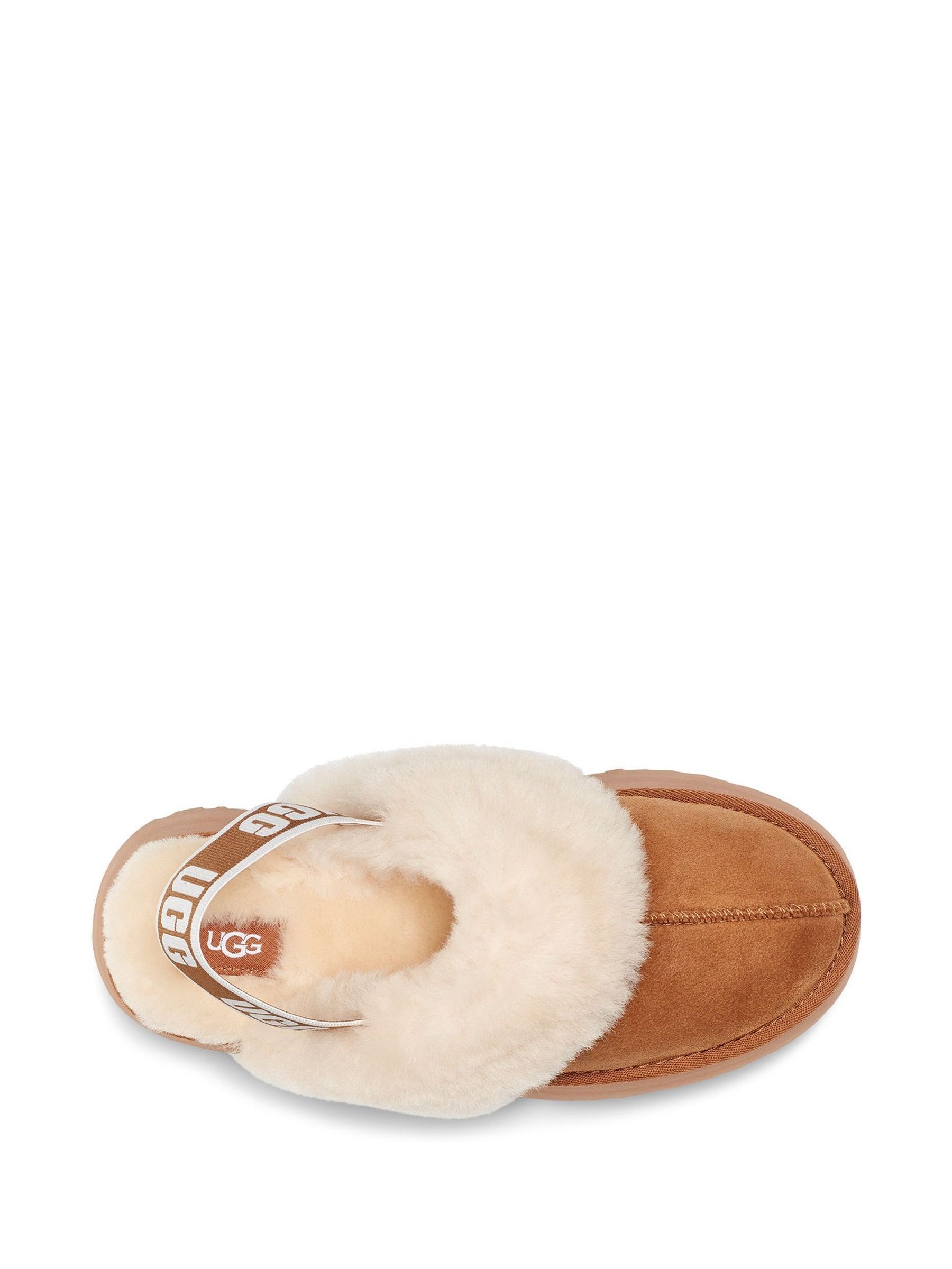 Buy UGG Chestnut Funkette Flatform Slippers from the Next UK