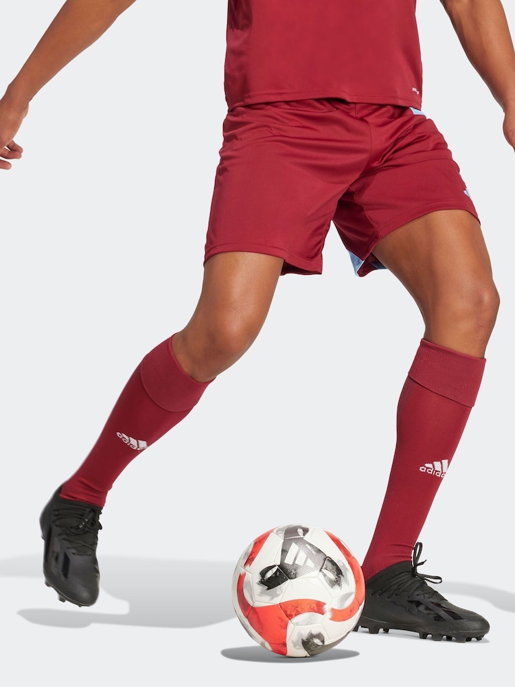adidas Burgundy Fortore 23 Shorts - Image 2 of 6