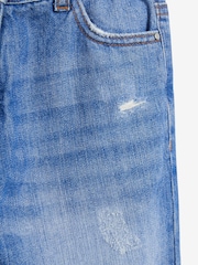 Bright Blue 100% Cotton Mom Jeans (3-16yrs) - Image 3 of 3