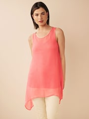 Raspberry Pink Woven Layer Tunic - Image 1 of 6
