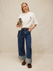 White Stuff White Katya Embroidered T-Shirt - Image 1 of 6