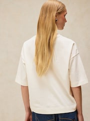 White Stuff White Katya Embroidered T-Shirt - Image 3 of 6