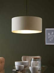 Champagne Gold Rico Easy Fit Shade Drum Ceiling Light - Image 1 of 7