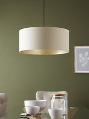 Champagne Gold Rico Easy Fit Shade Drum Ceiling Light - Image 2 of 7