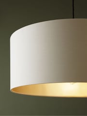 Champagne Gold Rico Easy Fit Shade Drum Ceiling Light - Image 3 of 7