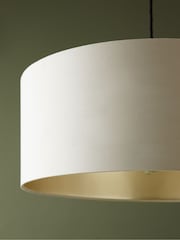 Champagne Gold Rico Easy Fit Shade Drum Ceiling Light - Image 4 of 7