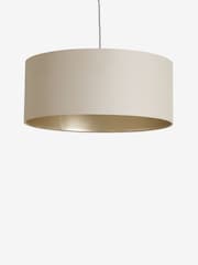 Champagne Gold Rico Easy Fit Shade Drum Ceiling Light - Image 5 of 7