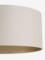 Champagne Gold Rico Easy Fit Shade Drum Ceiling Light - Image 7 of 7