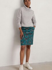 Seasalt Cornwall Blue Ferry Crossing Needlecord Skirt - Image 3 of 5