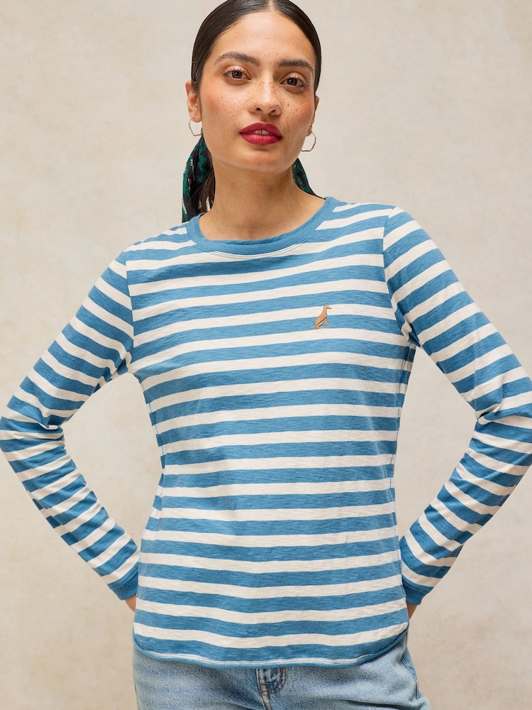 White Stuff Clara Raita-kirjailtu t-paita - Kuva 1 / 6