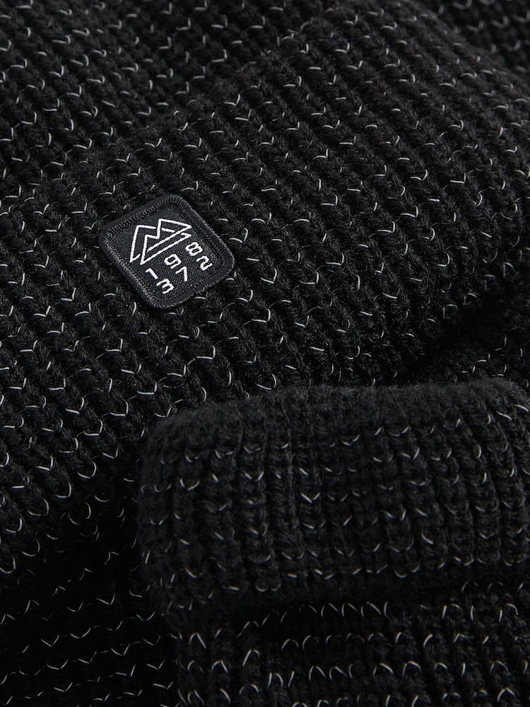Black Reflective Hat, Snood And Gloves Set (3-16yrs) - Image 2 of 2