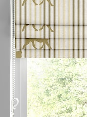 Emily Bond Gold 100% Cotton Marley Made to Measure Roman Blinds - Image 2 of 6