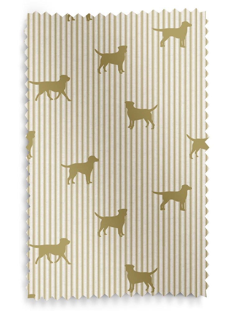 Emily Bond Gold 100% Cotton Marley Made to Measure Roman Blinds - Image 6 of 6