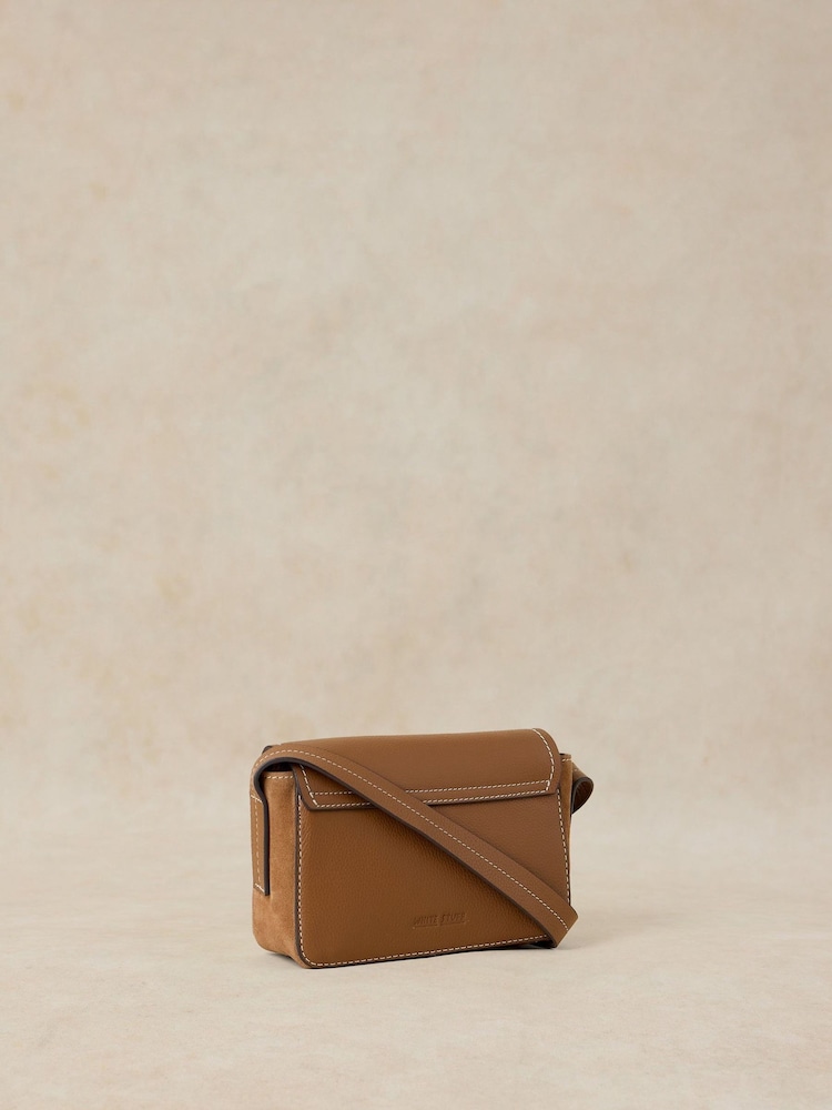 White Stuff Brown Mini Laila Lock Cross-Body Bag - Image 2 of 4 White Stuff Brown Mini Laila Lock Cross-Body Bag - Image 2 of 4