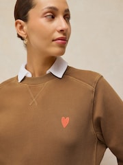 White Stuff Brown Daydreamer Sweat Top - Image 4 of 6