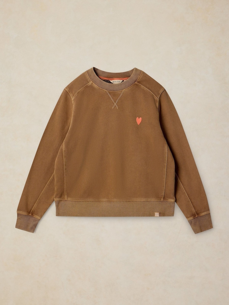 White Stuff Brown Daydreamer Sweat Top - Image 6 of 6