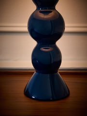 Jasper Conran London Blue Large Sphere Ceramic Table Lamp - Image 3 of 4