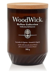 Woodwick Natural ReNew Large Lavender Cypress Scented Candle - Image 2 of 5
