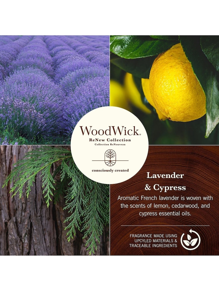 Woodwick Natural ReNew Large Lavender Cypress Scented Candle - Image 5 of 5