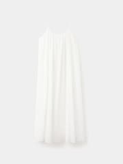 Mango White Strappy Maxi Dress - Image 5 of 7