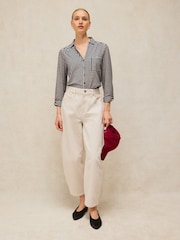 White Stuff Blue Annie Stripe Jersey Shirt - Image 3 of 6